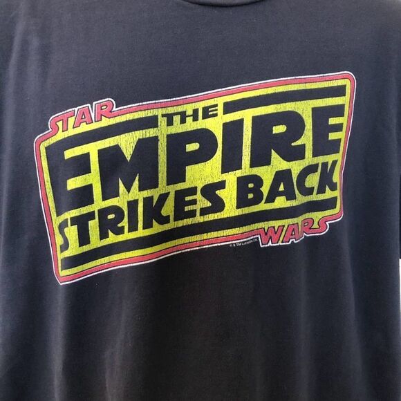 Star Wars The Empire Strikes Back Graphic T-shirt Navy Blue XL Men's Unisex - Picture 4 of 7
